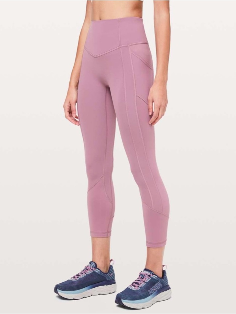 lululemon athletica Mauve High-Rise Cropped Leggings